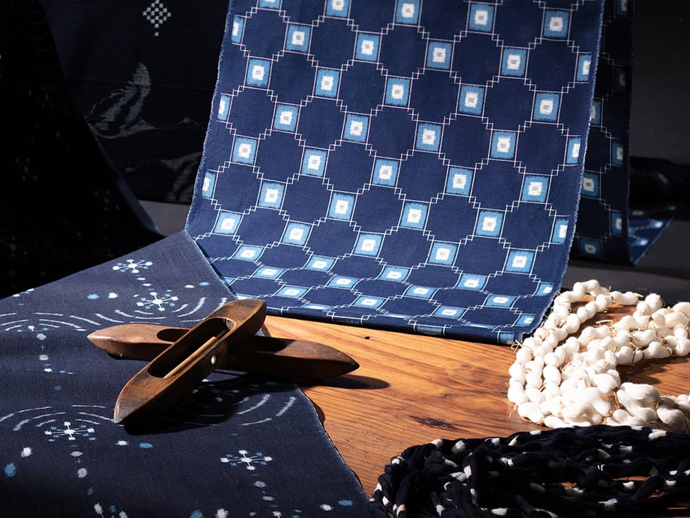 久留米絣の道具と材料